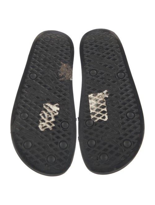 Loeffler Randall Leather Crystal Embellishments Slides