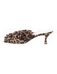 Loeffler Randall Animal Print Bow Accents Slides