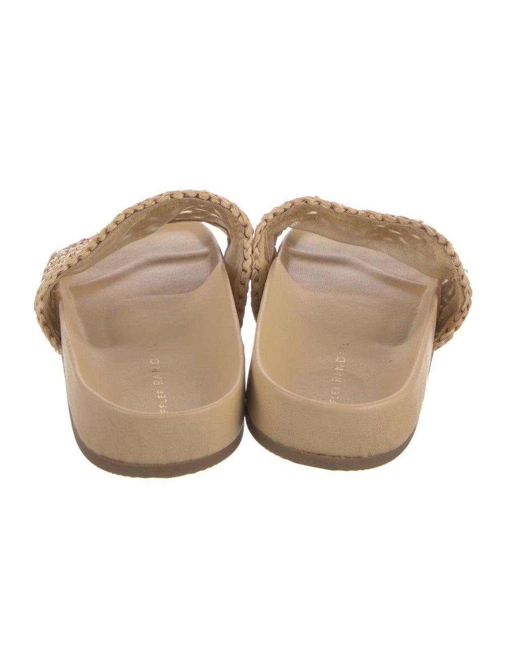 Loeffler Randall Straw Slides Neutrals - image 4