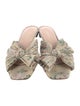 Loeffler Randall Floral Print Slides