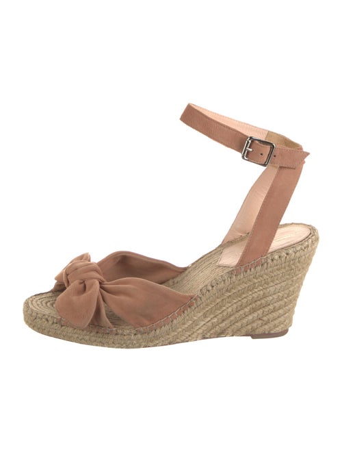 Loeffler Randall Suede Bow Accents Espadrilles