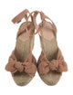 Loeffler Randall Suede Bow Accents Espadrilles
