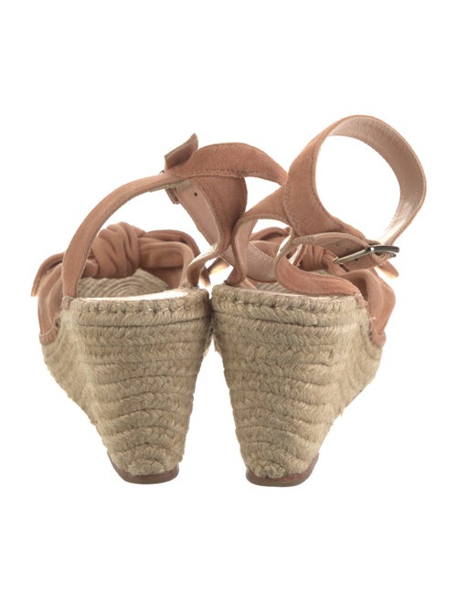 Loeffler Randall Suede Bow Accents Espadrilles