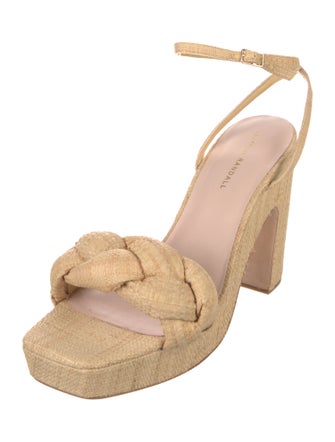 Loeffler Randall Straw Braided Accents Espadrilles