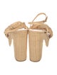 Loeffler Randall Straw Braided Accents Espadrilles