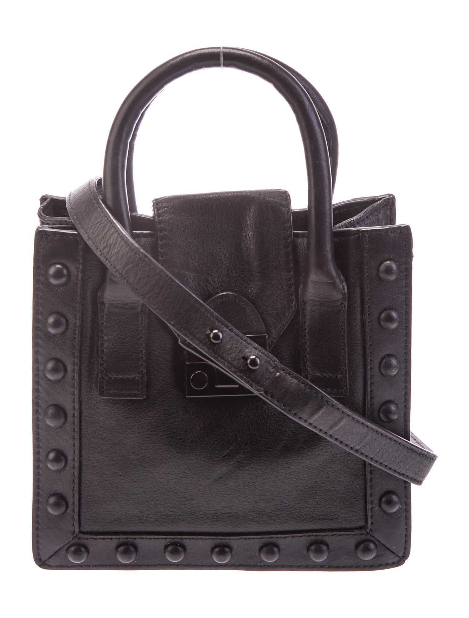 Loeffler Randall Leather Top Handle Bag