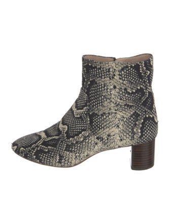 Loeffler Randall Canvas Animal Print Boots