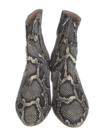 Loeffler Randall Canvas Animal Print Boots