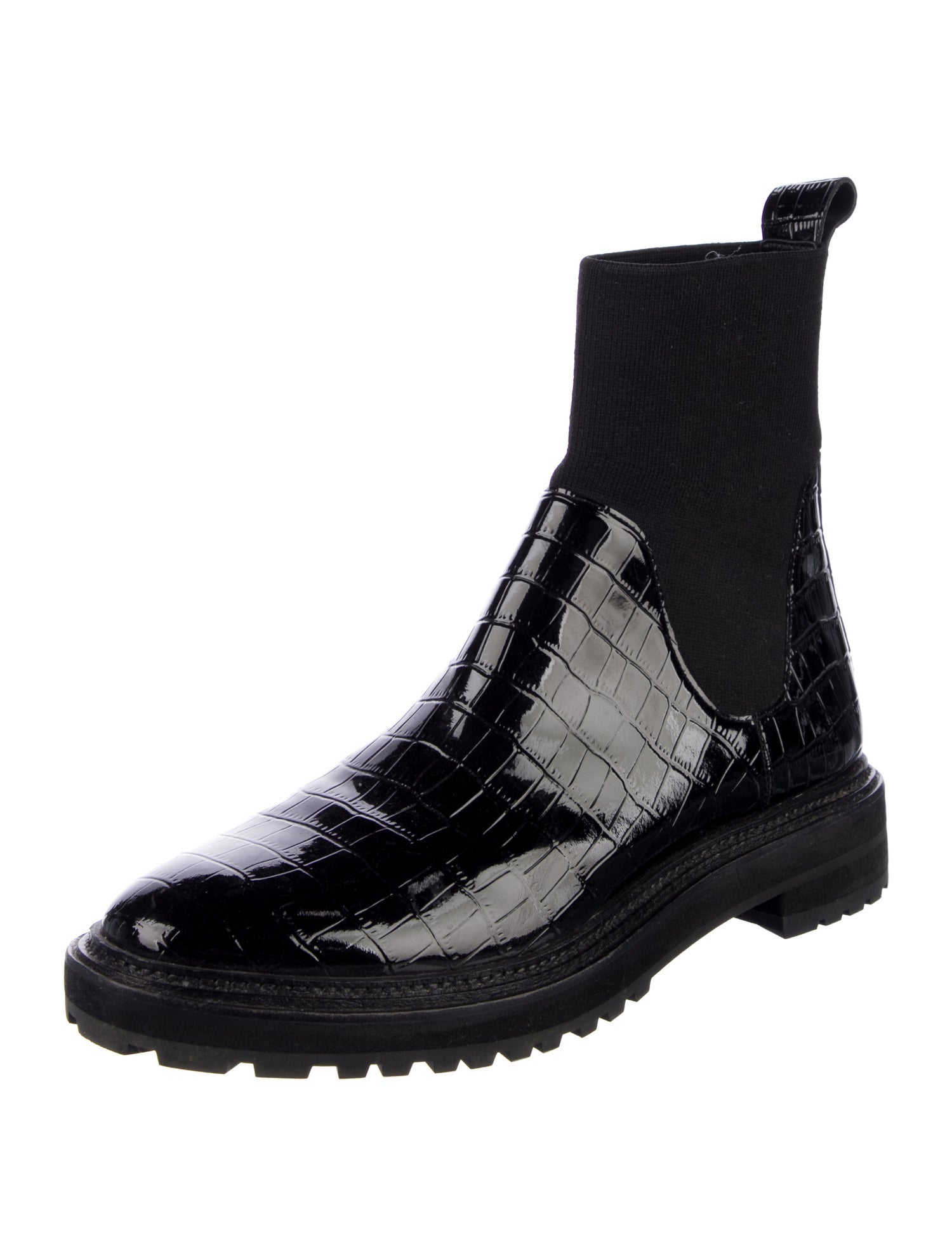 Loeffler Randall Patent Leather Chelsea Boots