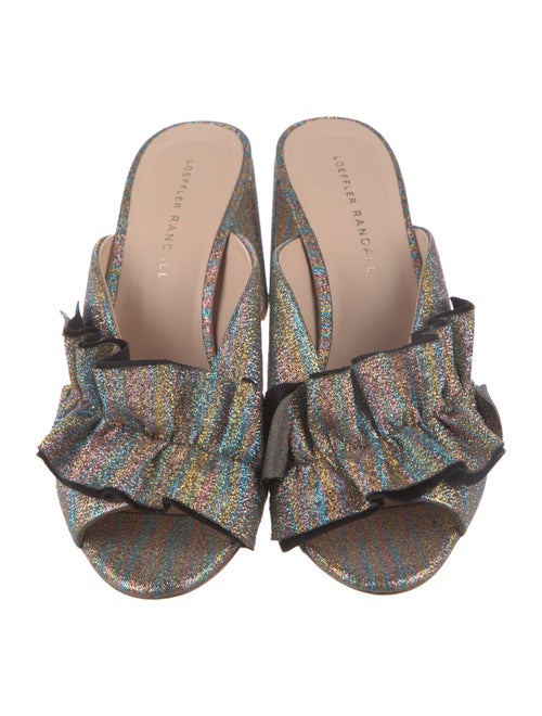 Loeffler Randall Ruffle Embellishment Slides
