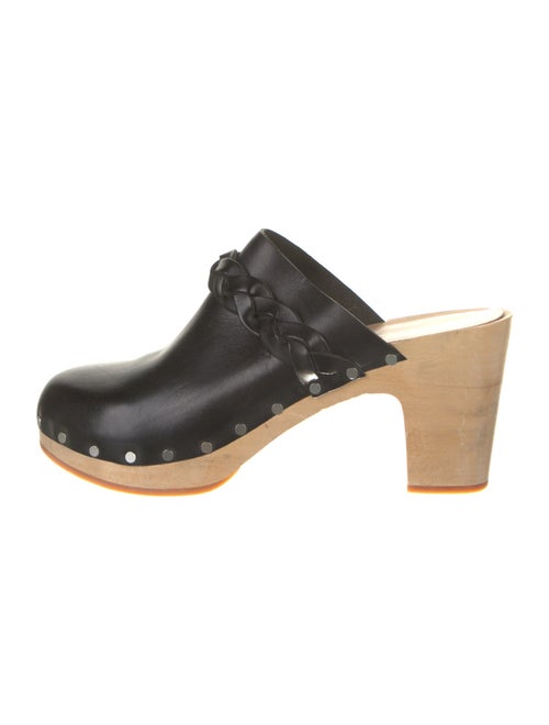 Loeffler Randall Leather Braided Accents Mules