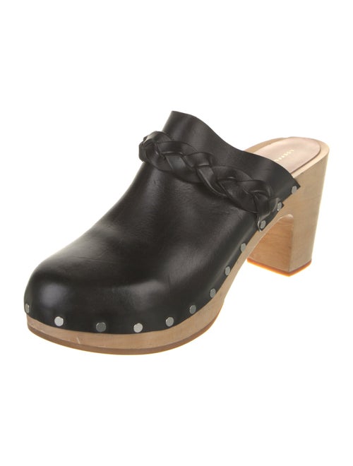 Loeffler Randall Leather Braided Accents Mules