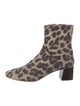 Loeffler Randall Suede Animal Print Boots