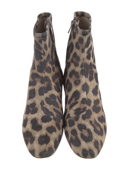 Loeffler Randall Suede Animal Print Boots