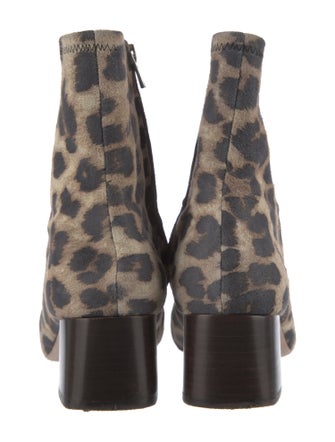 Loeffler Randall Suede Animal Print Boots