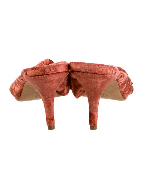 Loeffler Randall Velvet Bow Accents Slides