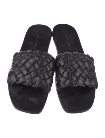 Loeffler Randall Leather Slides