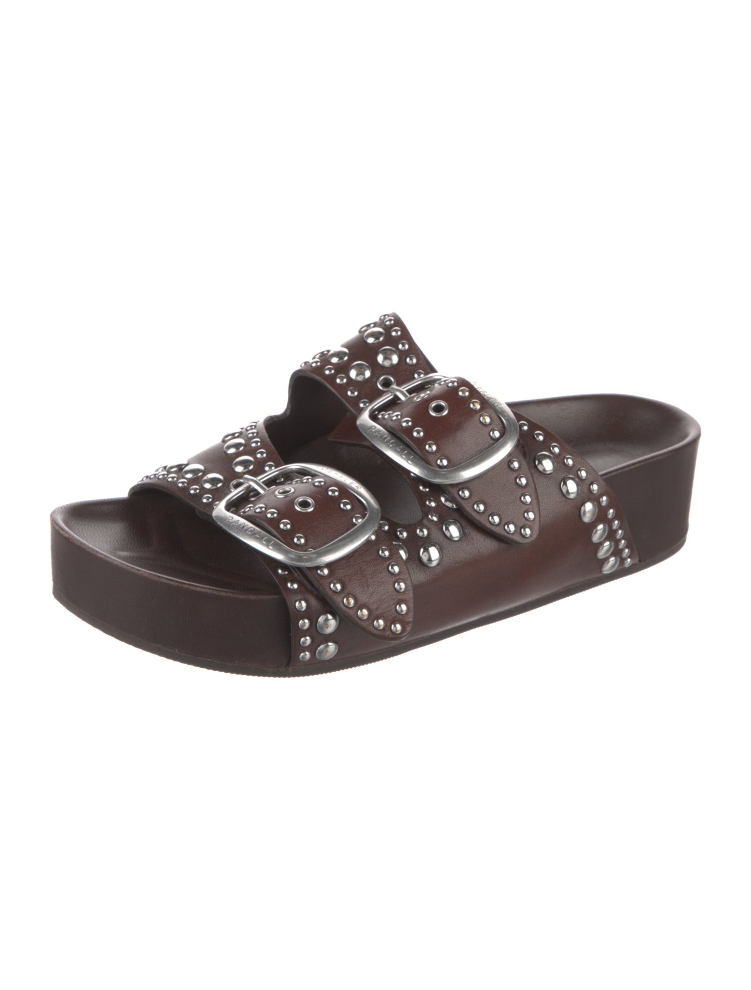 Loeffler Randall Suede Studded Accents Slides