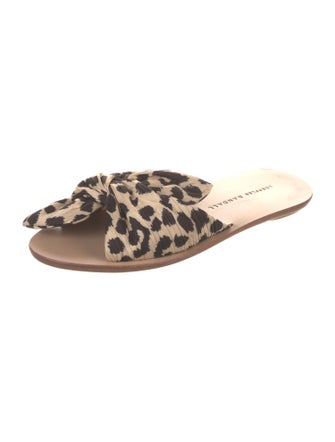 Loeffler Randall Animal Print Slides