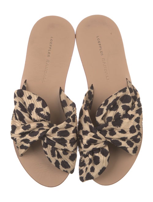 Loeffler Randall Animal Print Slides