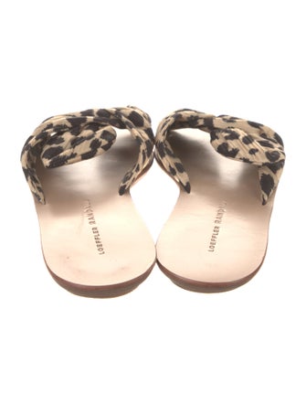 Loeffler Randall Animal Print Slides