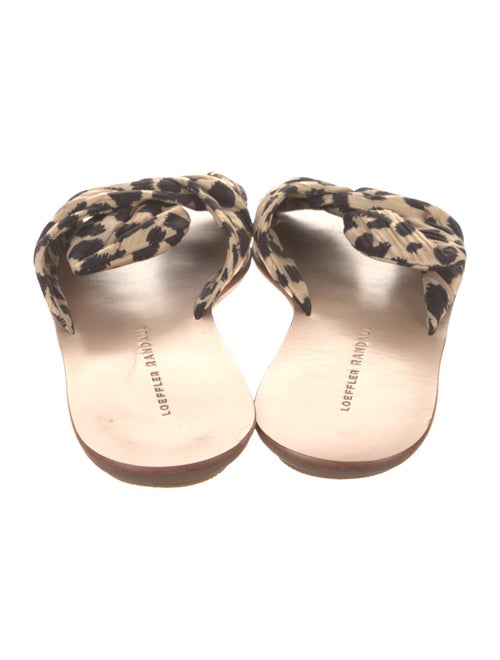 Loeffler Randall Animal Print Slides