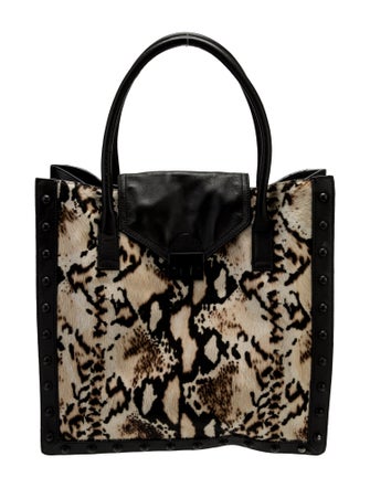 Loeffler Randall Leather Top Handle Bag