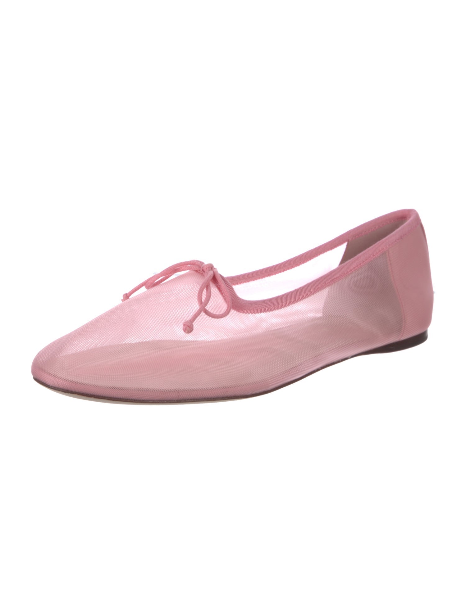 Loeffler Randall Mesh Bow Accents Ballet Flats