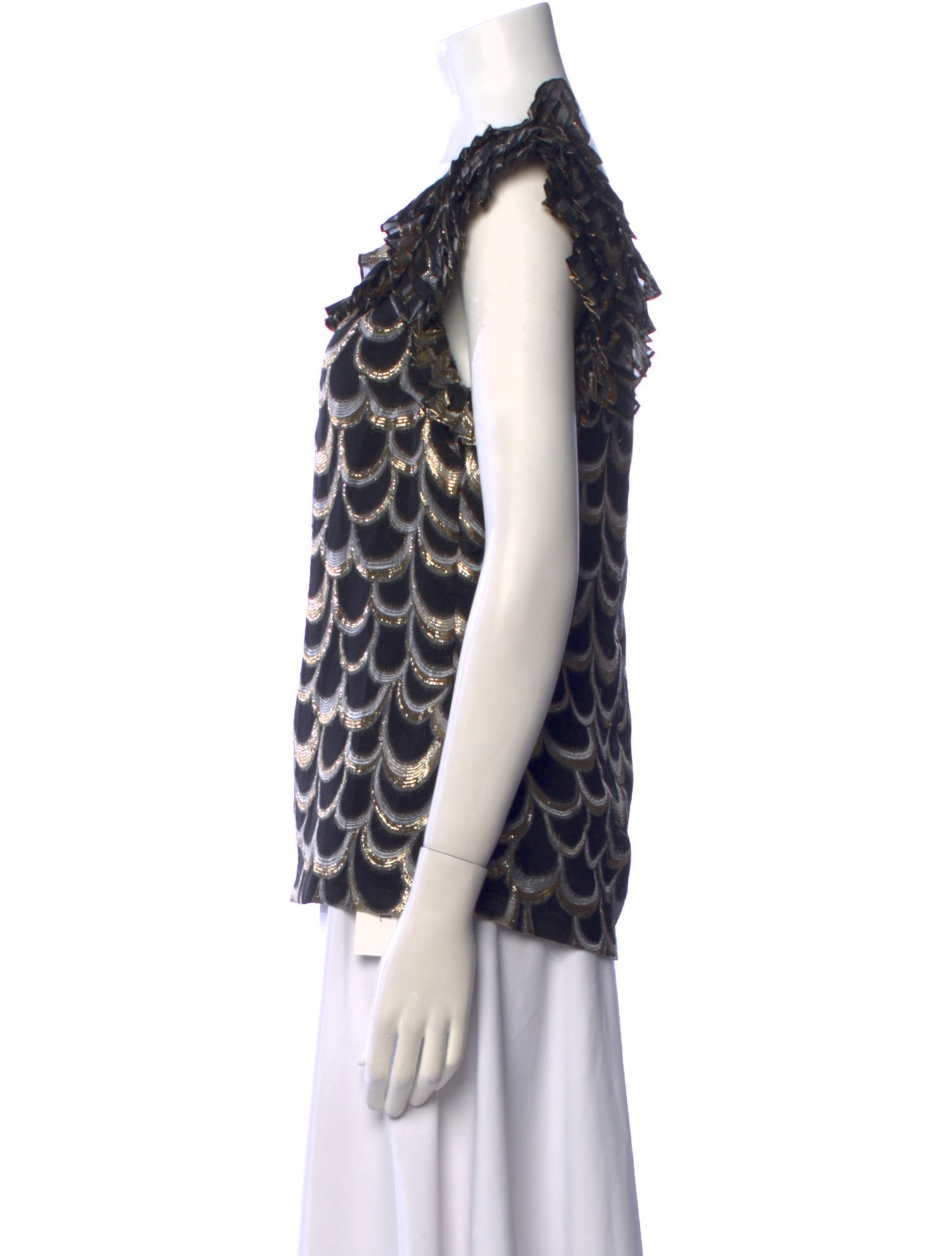 Loeffler Randall Silk Printed Top