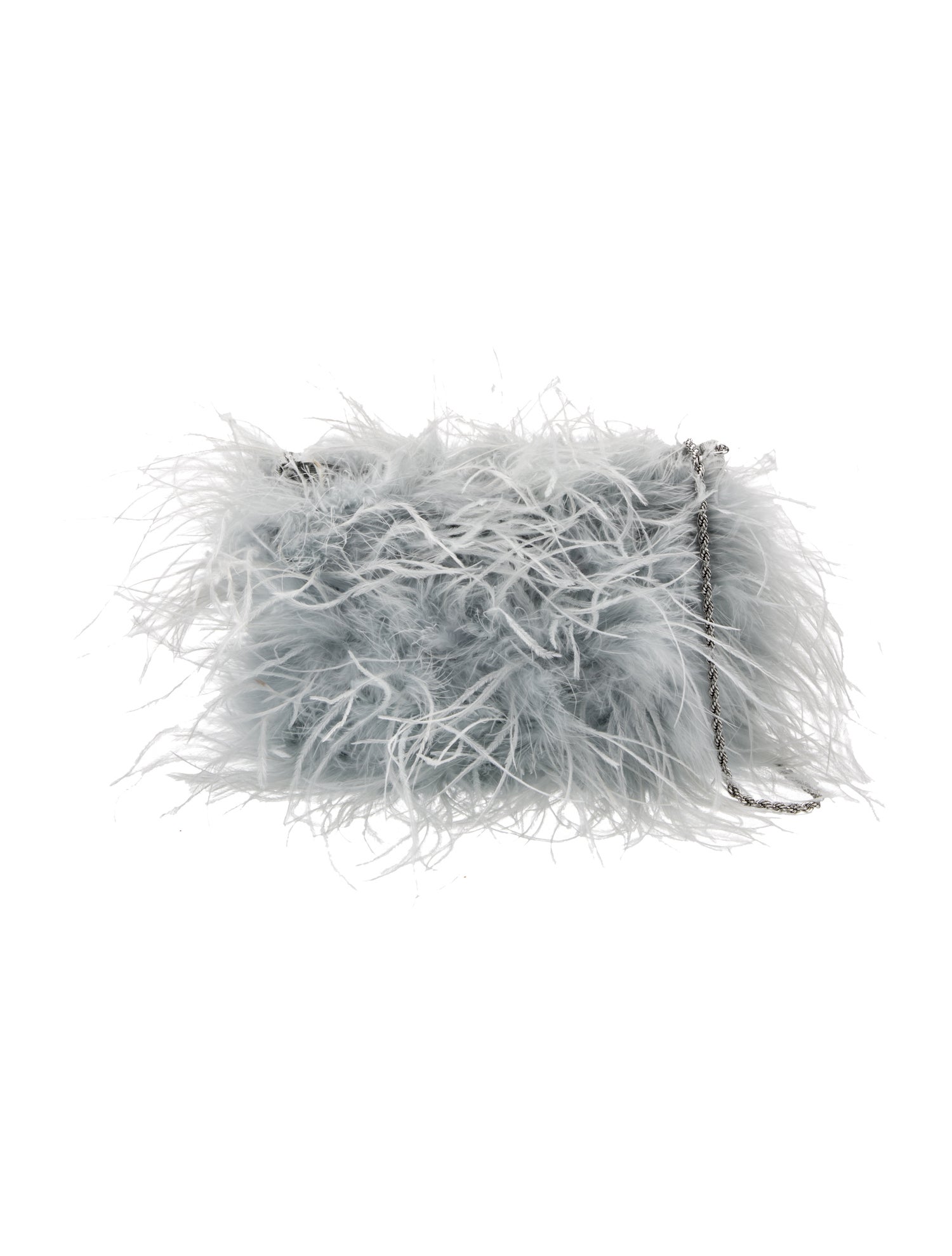 Loeffler Randall Ostrich Feather Shoulder Bag