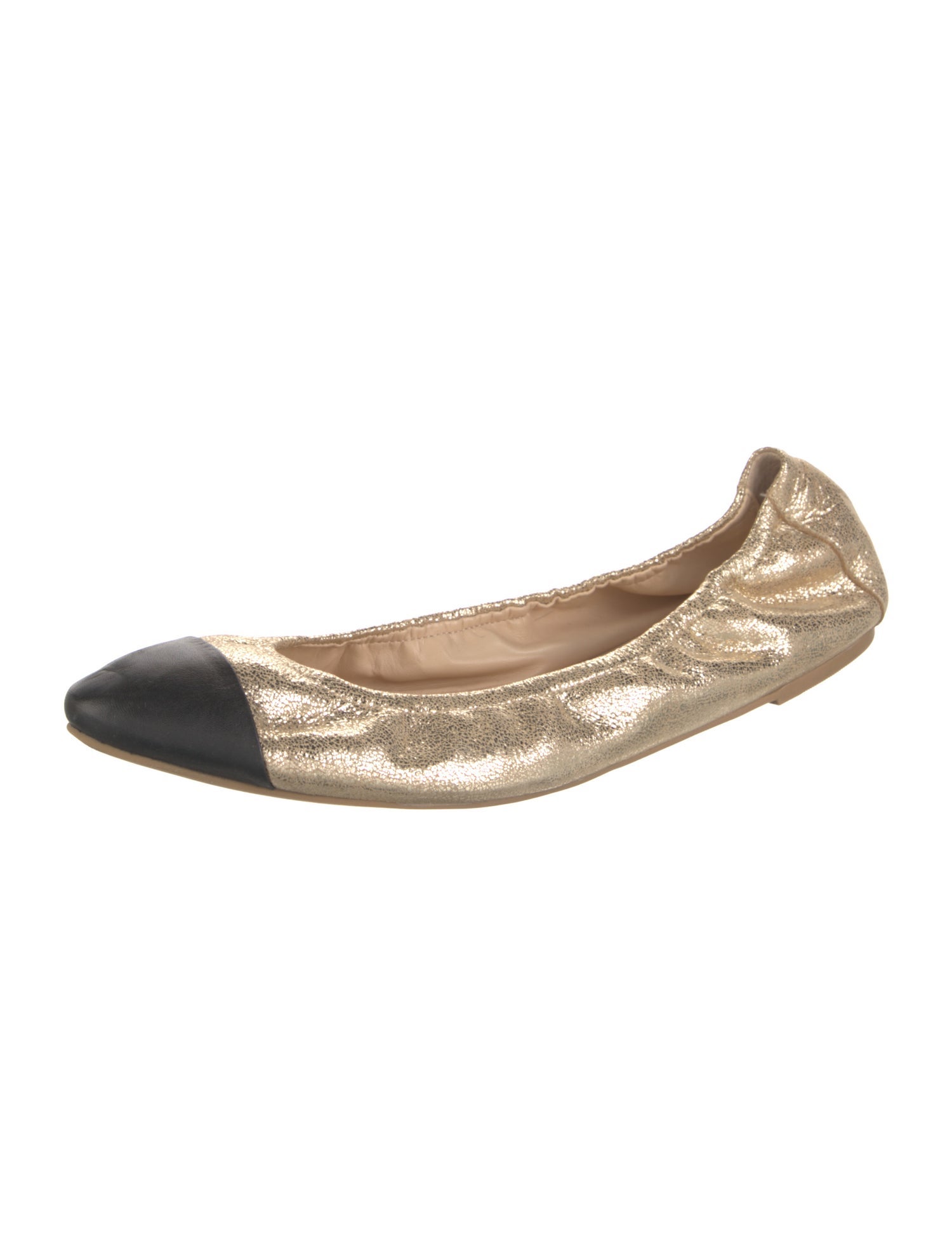 Loeffler Randall Leather Colorblock Pattern Ballet Flats