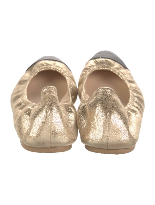 Loeffler Randall Leather Colorblock Pattern Ballet Flats