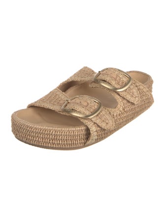 Loeffler Randall Raffia Slides