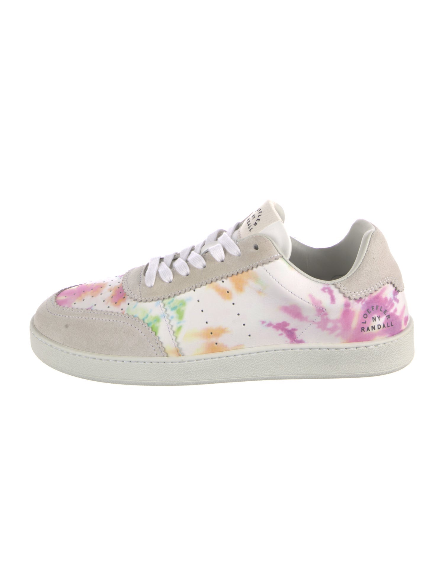 Loeffler Randall Leather Tie-Dye Print Sneakers