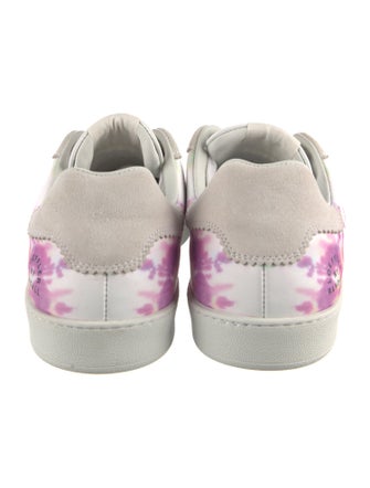 Loeffler Randall Leather Tie-Dye Print Sneakers