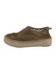Loeffler Randall Suede Lasercut Accents Espadrille Sneakers