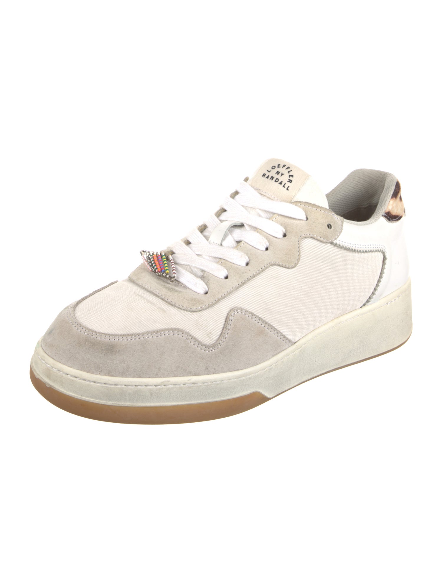 Loeffler Randall Canvas Colorblock Pattern Sneakers