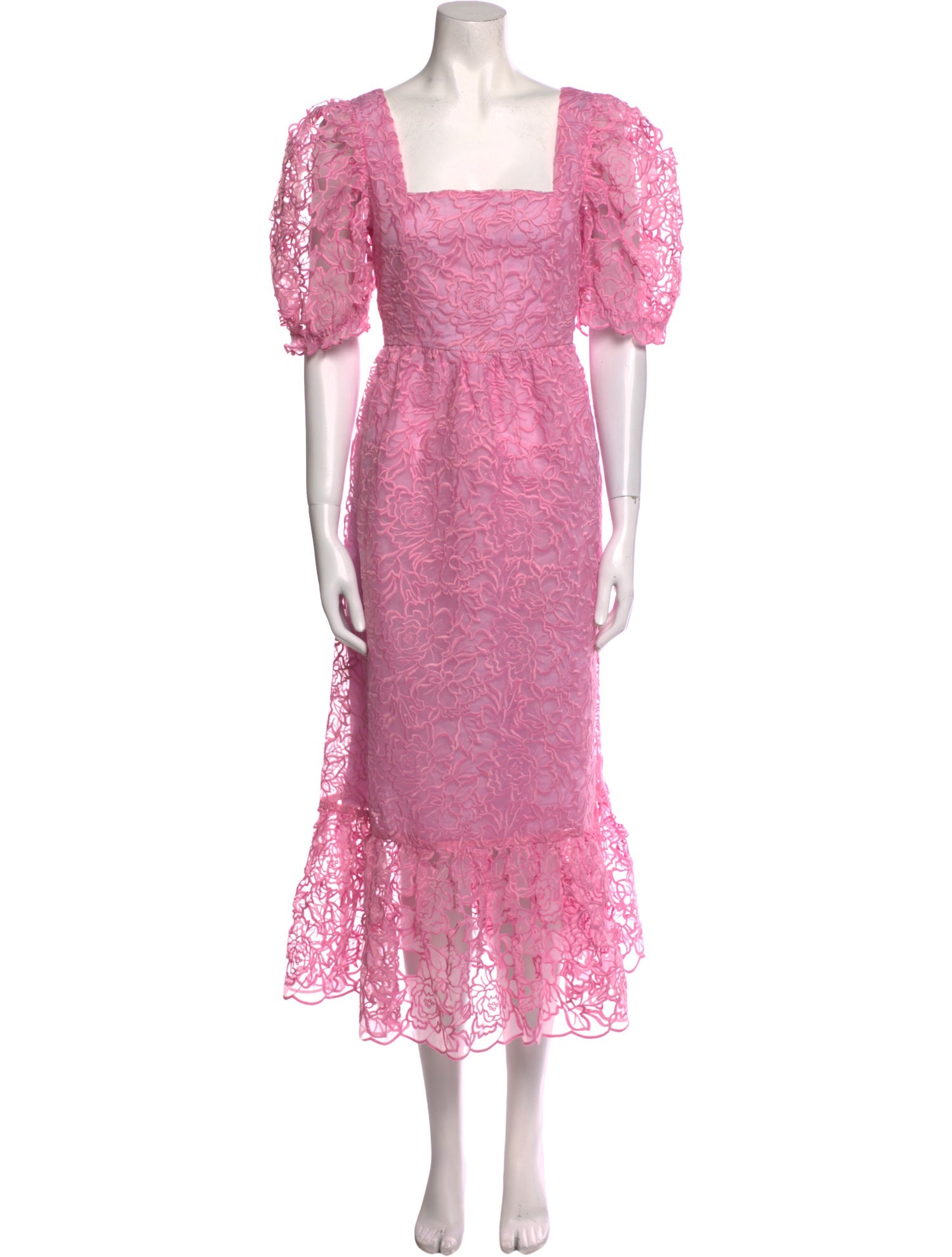 Loeffler Randall Lace Pattern Long Dress w/ Tags