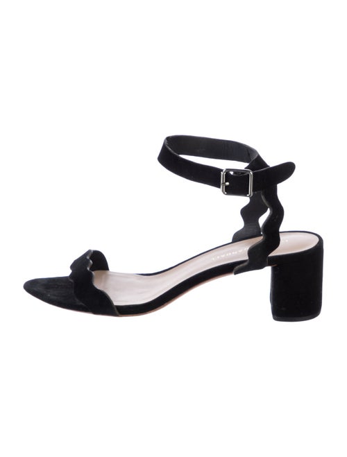 Loeffler Randall Suede Scalloped Accent Sandals