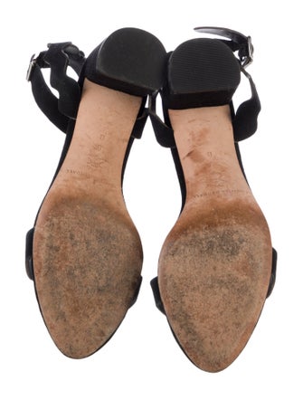 Loeffler Randall Suede Scalloped Accent Sandals