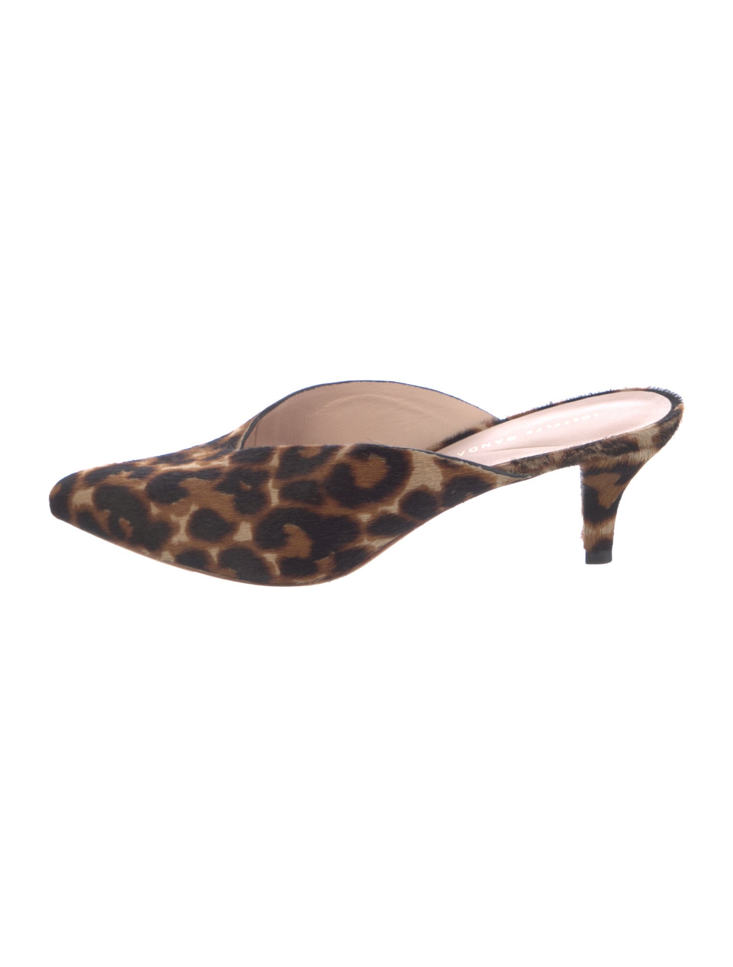 Loeffler Randall Ponyhair Animal Print Mules
