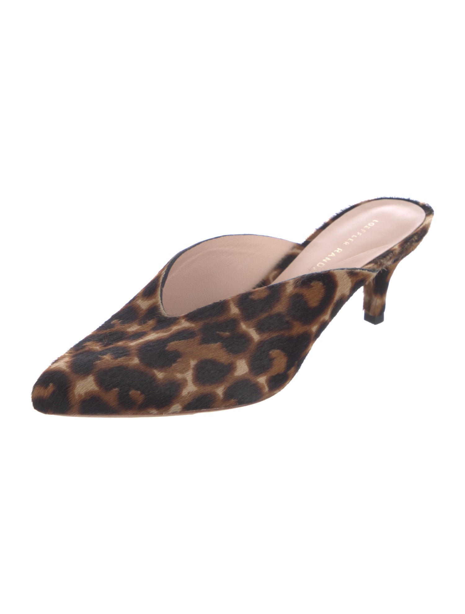 Loeffler Randall Ponyhair Animal Print Mules