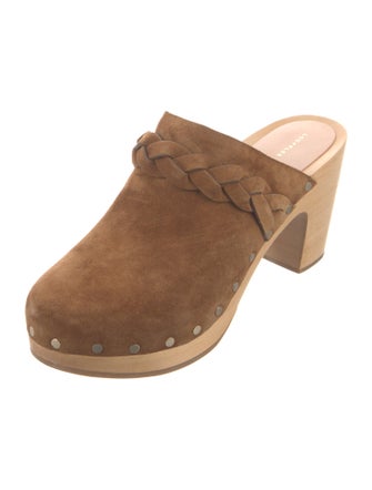 Loeffler Randall Suede Studded Accents Mules