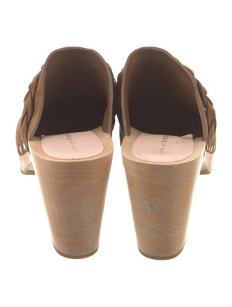 Loeffler Randall Suede Studded Accents Mules