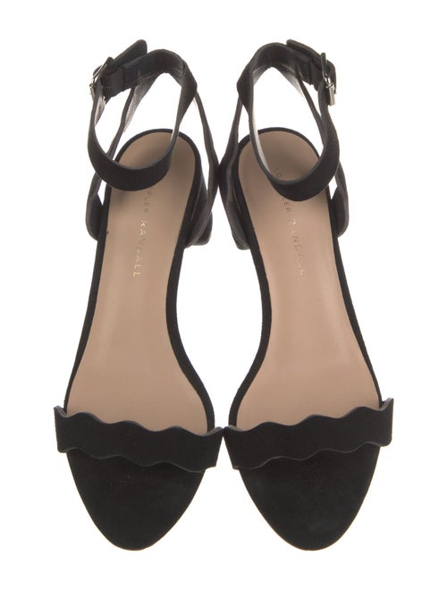 Loeffler Randall Suede Scalloped Accent Sandals