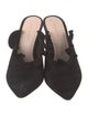 Loeffler Randall Suede Ruffle Embellishment Mules