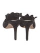 Loeffler Randall Suede Ruffle Embellishment Mules