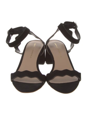 Loeffler Randall Suede Scalloped Accent Sandals