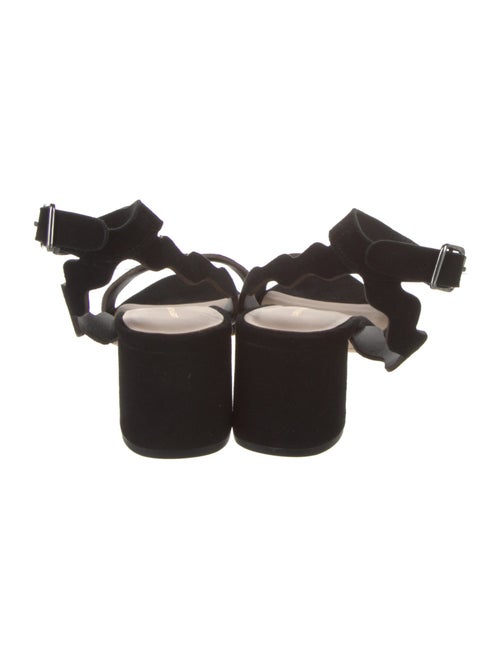 Loeffler Randall Suede Scalloped Accent Sandals