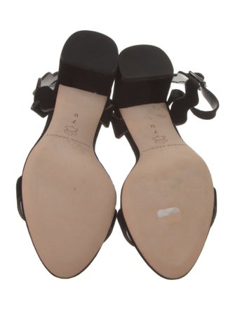 Loeffler Randall Suede Scalloped Accent Sandals